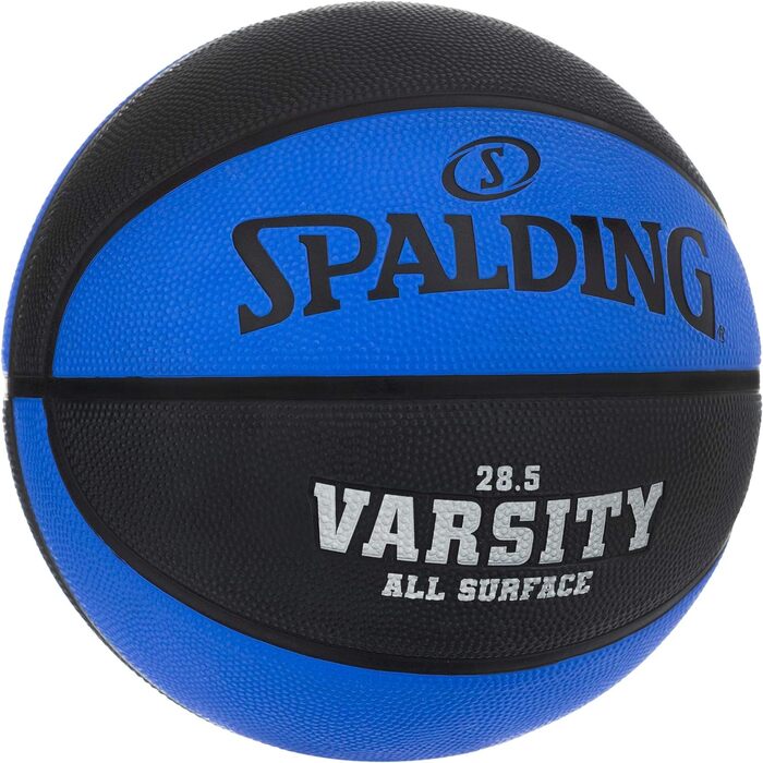 Відкритий баскетбольний м'яч Spalding Varsity Intermediate Розмір 6, 28.5 Синій / Чорний