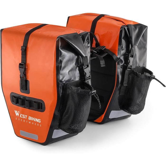 Велосипедна сумка HONGYEA 50L, подвійна, водонепроникна, для багажника, для електровелосипеда, MTB, шосейного велосипеда