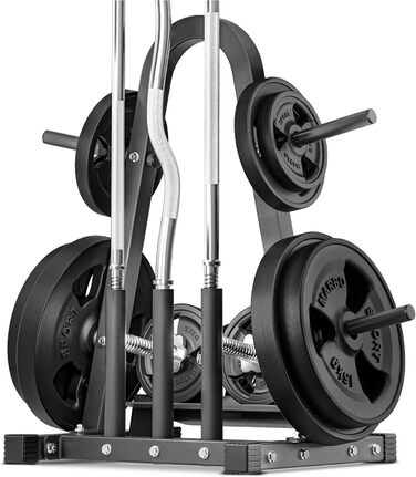 Стелаж для зберігання дисків, гантелей і штанг Marbo Sport MH-S007 2.0, чорний, вантажопідйомність 300 кг