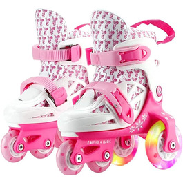 Роликові ковзани Sumeber Inline Kid Boys Girls Roller Skates Outdoor/Indoor Pink XS(27-30)