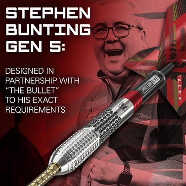 Мішені для дротиків Stephen Bunting G5 95% вольфрам, швейцарський дартс