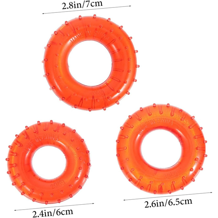 Інструменти для масажу з опором ковзання Ручка для рук Посилення кільця Ручний хват Тренажер Тренажер Масажне кільце Круглі розтяжки Інструмент для фітнес-кільця Інструктор з вправ середнього віку ПВХ, 15 шт.