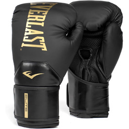 Рукавички Everlast Elite 2 чорні/золоті, 283,5 г