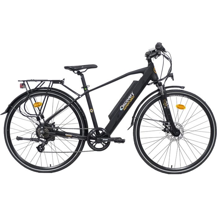 Електровелосипед Discovery Denver Men's E8200 28', Shimano 7-шв., матова чорна