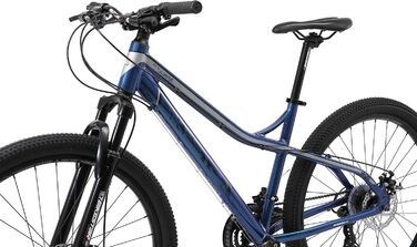 Алюмінієвий гірський велосипед BIKESTAR Hardtail Shimano 21 швидкісна трансмісія, дискові гальма 26, 27.5, 29 дюймові шини 16, 17, 18 дюймова рама Alu MTB СПРОБУЙТЕ БЕЗ РИЗИКУ (27,5 дюймів Дискове гальмо, синій)