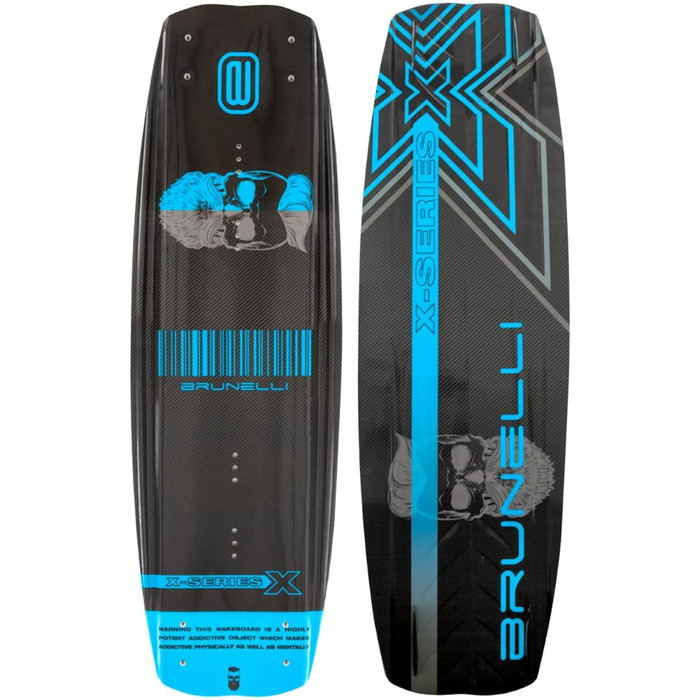 Набір вейкбордів BRUNELLI Carbon 138 см з дошкою COASTO Diamond Wakeboard синій