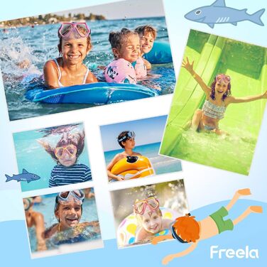 Окуляри Freela Kids з кришкою для носа, сині, вік 3-14 років