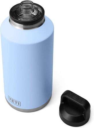 Термос YETI Rambler 1,8 л вакуумний, з нержавіючої сталі, герметичний, з кришкою-тримачем, синій