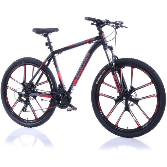 Гірський велосипед MTB Hardtail ALU Bike, 21 швидкість, Zoom 23 Cross (чорно-червоний, 20), 27,5