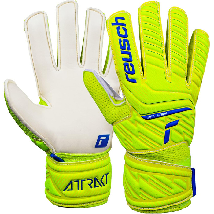 Рукавички Reusch Attrakt Junior Unisex, жовті/сині/білі, розмір 8