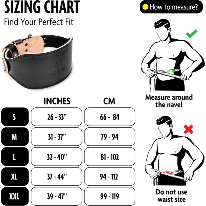 Пояс DMoose для важкої атлетики, підтримка попереку, 7 мм, натуральна шкіра, регульований