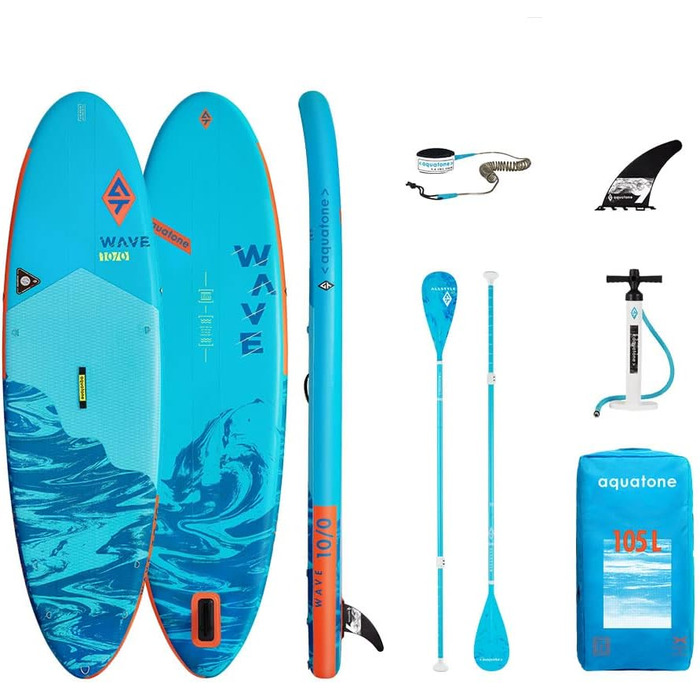 SUP-дошка Aquatone Wave 10'0'' для дорослих, універсальна, блакитна