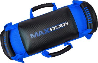 Груша MaxStrength з наповнювачем, 5-25 кг, кроссфіт, ММА, чорний/синій