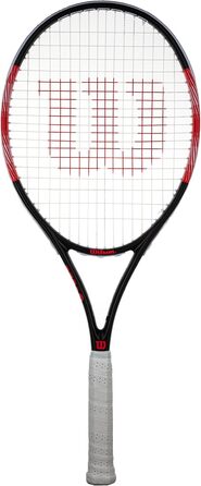 Тенісна ракетка Wilson Federer Elite 105 для дорослих, доступна в розмірах рукоятки від 1 до 4 (Grip 2 (4 1/4 дюйма), чорна, червона, біла, One size