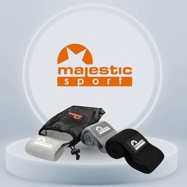 Набір ремінців MAJESTIC SPORT, 3 міцності, дизайни, сумка для перенесення