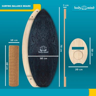 Дошка Balance Board для фізіотерапії + Е-книга Dark Ocean