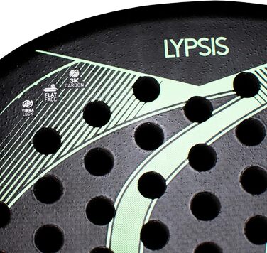 Ракетка SideSpin SS LYPSIS 3K Carbon Padel, унісекс, чорна/зелена