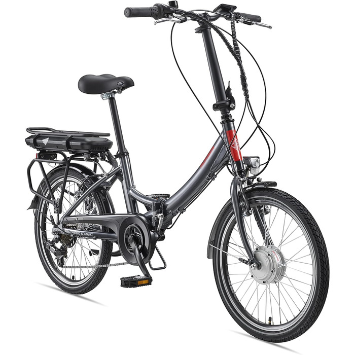 Велосипед складаний TELEFUNKEN E-Bike, Shimano, 250 Вт, 36 В, LED, 20