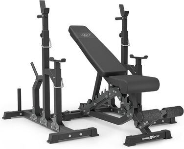 Універсальна стійка для штанги Marbo Sport MS-S104, регульована висота, з фіксацією, для спортзалу, два варіанти