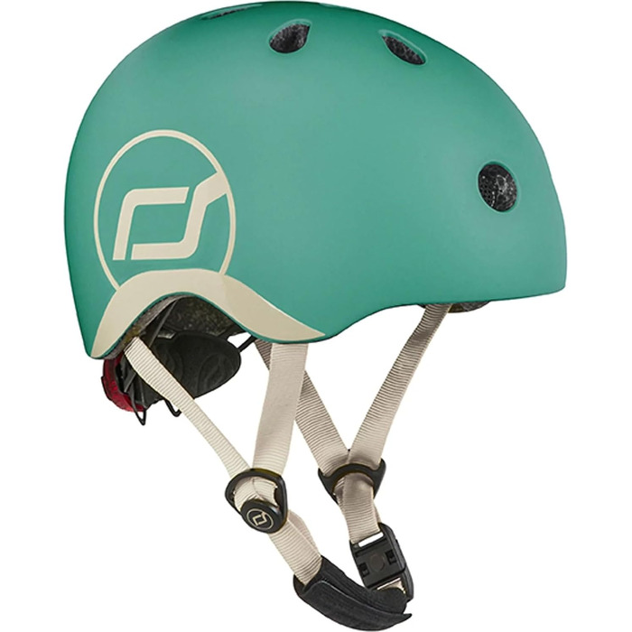 Дитячий шолом Scoot and Ride з LED-ліхтарем, матове покриття, розмір XXS, регульовані ремені, флісова підкладка