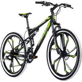 Гірський велосипед KS Cycling Scrawler 27,5'' повнопідвісний чорний-червоний