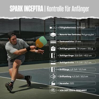 Ракетка OZO Pickleball для початківців, фісташка/диня