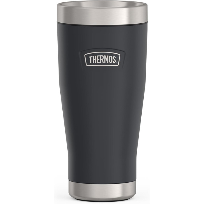 Термокружка Thermos ICON 470 мл, графітова, з нержавіючої сталі, ізотермічна, герметична, зберігає тепло 7 годин/холод 22 години, для кави, зручна для подорожей, BPA-free, можна мити в посудомийці