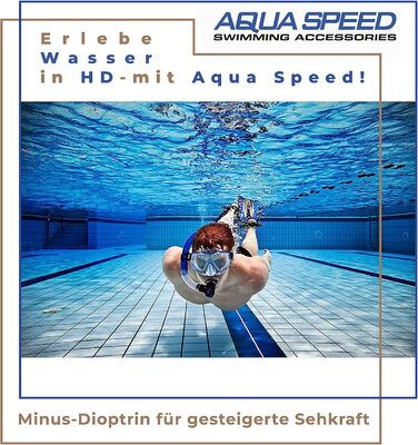 Окуляри Aqua Speed Маска для дайвінгу з оптичними лінзами