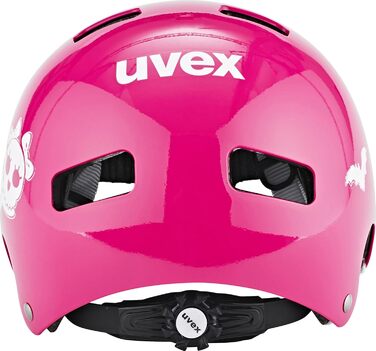 Дитячий велосипедний шолом Uvex Kid 3, рожевий (Scary Pink), 51-55 см