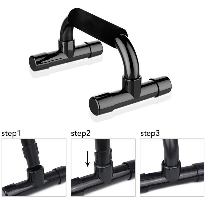 Бруси для віджимань з дошкою для віджимань ZXSXDSAX - обладнання для домашніх тренувань Хват для віджимань з м'якою пінопластовою хваткою та нековзною стабільною структурою - Ручки для віджимань для підлоги ідеально підходять для силових тренувань