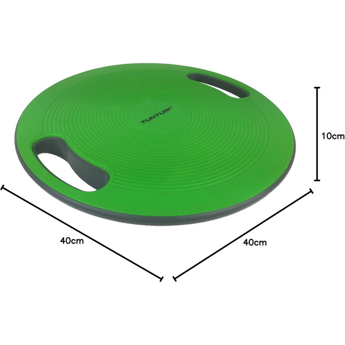 Балансборд Tunturi з ручками, зелений, один розмір