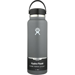 Гідрофляга Hydro Flask 1,1 л, нержавіюча сталь, вакуумна ізоляція, широка горловина, герметична кришка, колір Stein