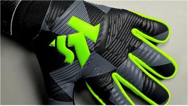 Воротарські рукавички KEEPERsport Varan8 Zone NC без захисту пальців, футбольні унісекс рукавички, 3 мм Black Claw, нова застібка, розміри 4-11