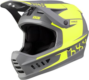 Шолом для даунхілу IXS XACT EVO лайм-графіт, MTB, захисний