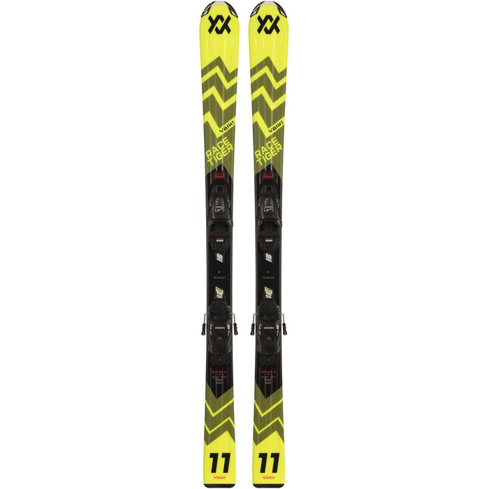 Лижний комплект Vlkl Racetiger Jr Yellow кріплення 4.5 Vmotion Jr Yellow Kids Жовтий Жовтий 90