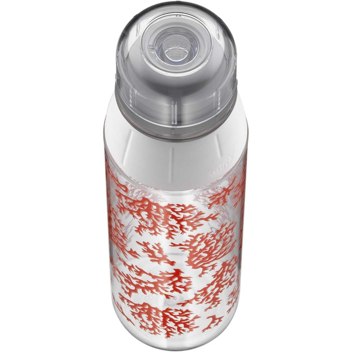 Пляшка для пиття alfi Tritan BPA Free, пляшка для води 700 мл, tritanBottle Coral, герметична, вуглецева, її можна мити в посудомийній машині, 5495.110.070 Пляшка для toGo, школи, спорту, піших прогулянок, відпочинку