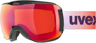 Гірськолижні окуляри uvex Downhill 2100 CV (колір 2330 чорний, дзеркальний червоний/колірний помаранчевий (S2))