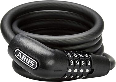 ABUS Steel-O-Flex Tresorflex 6615C - велосипедний тросовий замок із сталевим панциром, кодовий, з кріпленням SCMU, рівень безпеки 5