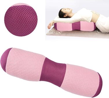 Подушка для йоги Yoga Bolster Roller Waist Pillow Корекція поперекового відділу тазу Подушка Memory Foam Block Подушка для йоги кругла для відновлювальних вправ йоги