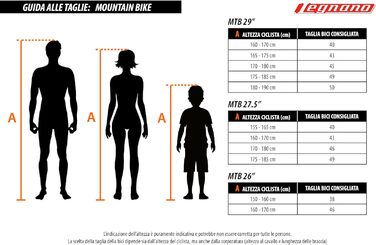 Чоловічий MTB Legnano 26 чорний/жовтий матовий, 46