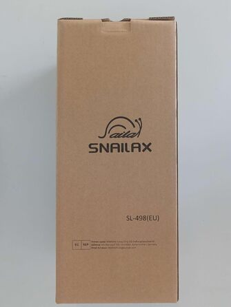 Акумуляторний масажер Snailax Перкусійний ручний масажер з функцією нагрівання та змінними вузлами, акумуляторний з регульованою інтенсивністю, масажер глибокої глибини для шиї, спини, подарунок (подвійна головка)