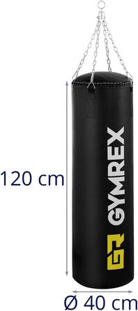 Груша Gymrex Ø40x120 см з наповнювачем, ланцюг для дому