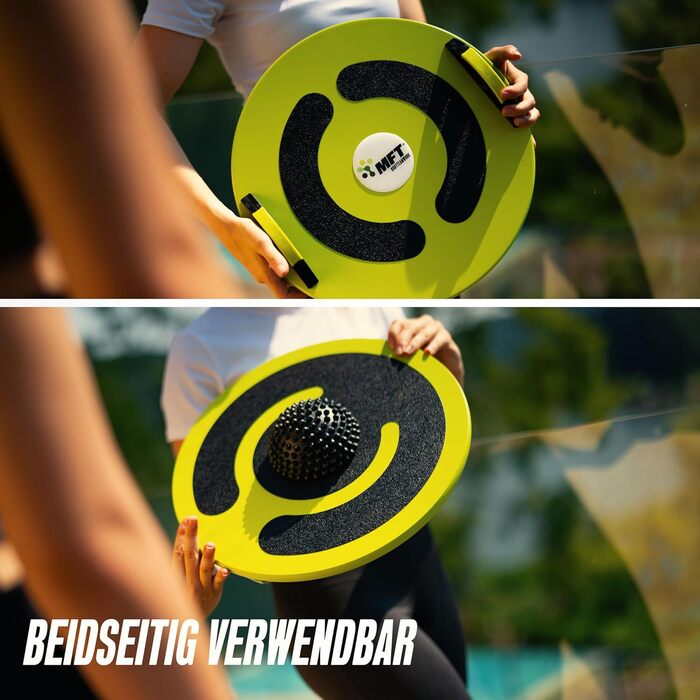 Балансувальна дошка MFT Fun Disc Classic, дерев'яна, для фізіотерапії та тренування координації, антиковзка, професійна, виготовлена в Австрії