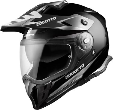 Шолом для ендуро Bogotto V331 XS чорний, мотошолом