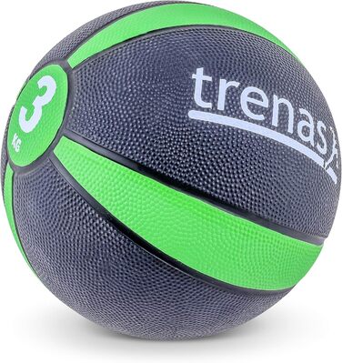 Трени Medicine Ball PRO - 1,5 кг - 1 кг - 2 кг - 3 кг - 4 кг - 5 кг 3 КГ - Зелений