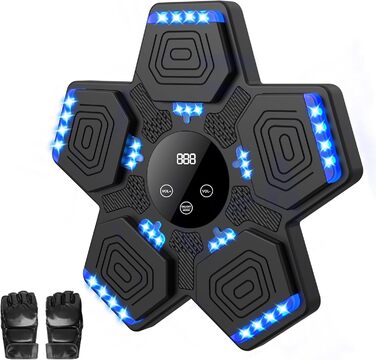 Музичний бокс-автомат з рукавичками, настінний, Bluetooth, для дітей і дорослих, для дому та спортзалу