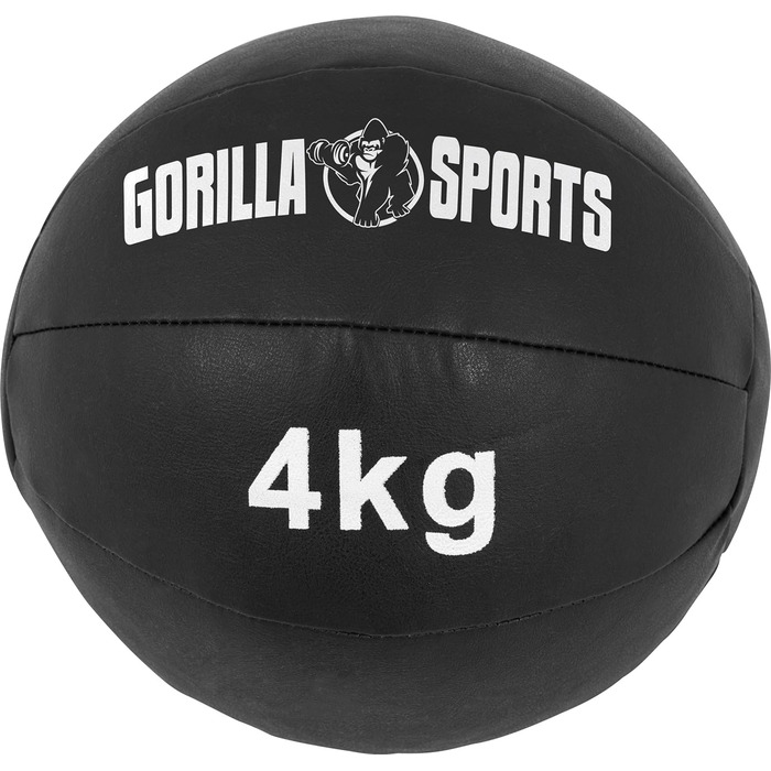 Набір м'ячів GORILLA SPORTS 1-5кг, чорний, 29см, тренувальний м'яч