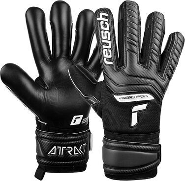 Дитячі воротарські рукавички Reusch Attrakt Finger Support з захистом пальців, внутрішнім швом і покриттям Grip Infinity, для штучного газону, унісекс