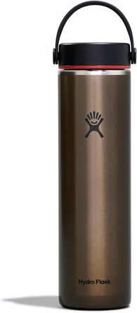 Гідрофляга HYDRO FLASK 710 мл Trail Series, вакуумна термобутилка з нержавіючої сталі, легка, багаторазова, з герметичною кришкою Flex, BPA-free, Obsidian