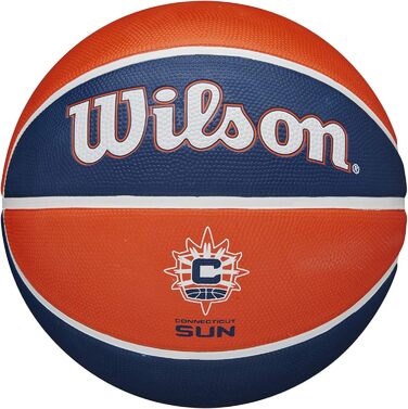 Баскетбольні м'ячі WILSON WNBA Team Tribute - офіційний продукт для жінок, розмір 15,2-72,4 см (Connecticut Sun)